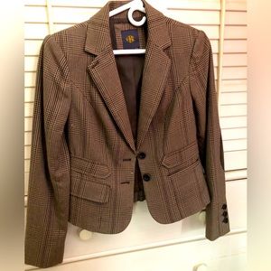 Elegant Blazer, S-XS, color brown.